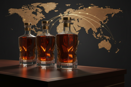 Rare whisky bottles representing rising global collector demand
